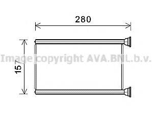 AVA QUALITY COOLING JE6069 Теплообменник, отопление салона