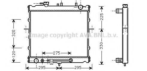 AVA QUALITY COOLING KA2023 Радиатор, охлаждение двигателя