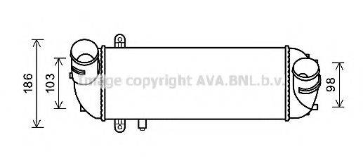 AVA QUALITY COOLING KA4212 Интеркулер