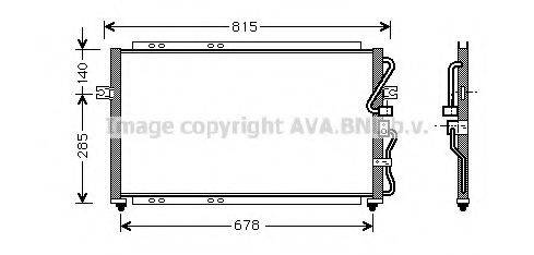 AVA QUALITY COOLING KA5014 Конденсатор, кондиционер