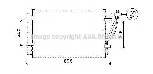 AVA QUALITY COOLING KA5147 Конденсатор, кондиционер