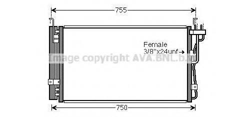 AVA QUALITY COOLING KA5210D Конденсатор, кондиционер