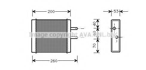 AVA QUALITY COOLING KA6009 Теплообменник, отопление салона