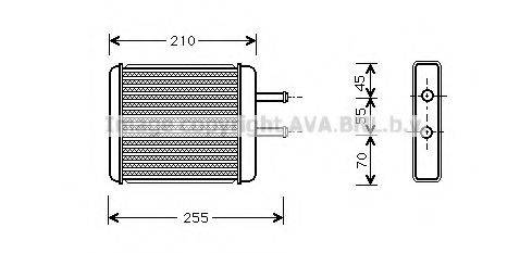 AVA QUALITY COOLING KA6010 Теплообменник, отопление салона