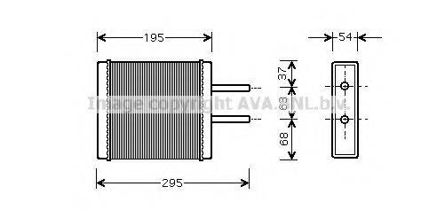 AVA QUALITY COOLING KA6047 Теплообменник, отопление салона