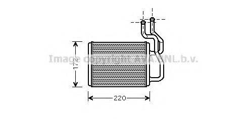 AVA QUALITY COOLING KA6088 Теплообменник, отопление салона