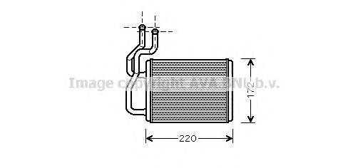 AVA QUALITY COOLING KA6118 Теплообменник, отопление салона