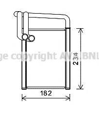 AVA QUALITY COOLING KA6259 Теплообменник, отопление салона