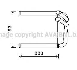 AVA QUALITY COOLING KA6270 Теплообменник, отопление салона