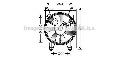 AVA QUALITY COOLING KA7513 Вентилятор, охлаждение двигателя