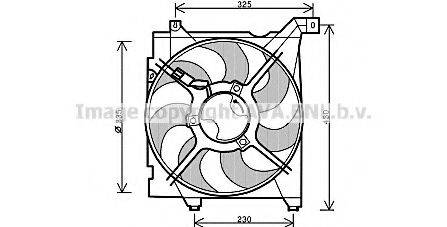 AVA QUALITY COOLING KA7517 Вентилятор, охлаждение двигателя