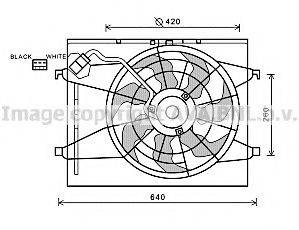 AVA QUALITY COOLING KA7523 Вентилятор, охлаждение двигателя