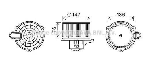 AVA QUALITY COOLING KA8248 Электродвигатель, вентиляция салона