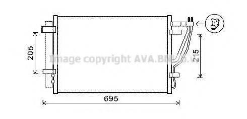 AVA QUALITY COOLING KAA5147D Конденсатор, кондиционер