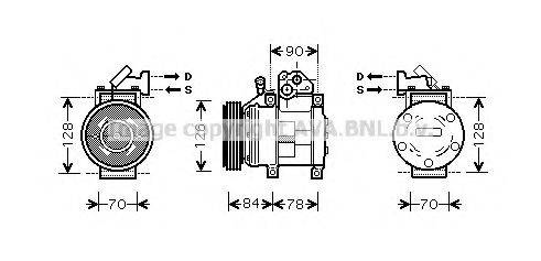 AVA QUALITY COOLING KAK052 Компрессор, кондиционер