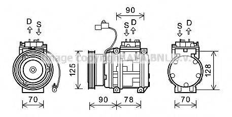 AVA QUALITY COOLING KAK178 Компрессор, кондиционер