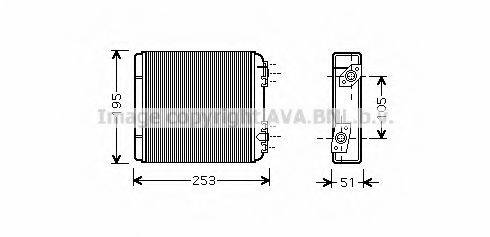 AVA QUALITY COOLING LA6020 Теплообменник, отопление салона