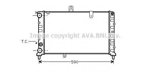 AVA QUALITY COOLING LC2027 Радиатор, охлаждение двигателя