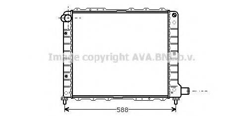 AVA QUALITY COOLING LC2053 Радиатор, охлаждение двигателя