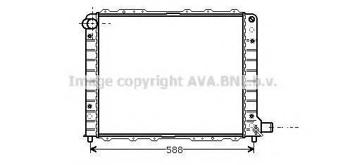 AVA QUALITY COOLING LC2054 Радиатор, охлаждение двигателя