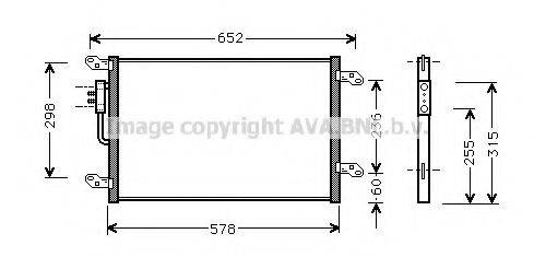 AVA QUALITY COOLING LC5080 Конденсатор, кондиционер