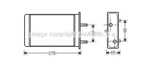 AVA QUALITY COOLING LC6064 Теплообменник, отопление салона