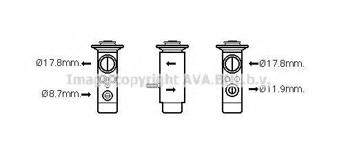 AVA QUALITY COOLING MC1017 Расширительный клапан, кондиционер