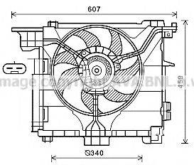 AVA QUALITY COOLING MC7507 Вентилятор, охлаждение двигателя