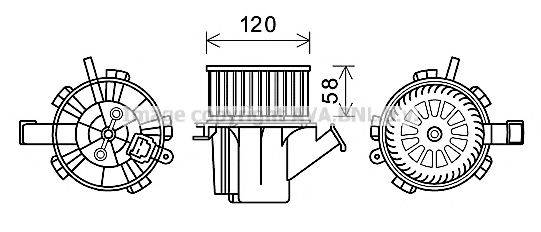 AVA QUALITY COOLING MC8018 Электродвигатель, вентиляция салона