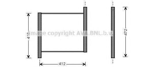 AVA QUALITY COOLING MCA2002 Радиатор, охлаждение двигателя