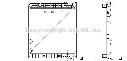 AVA QUALITY COOLING ME2149 Радиатор, охлаждение двигателя