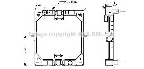 AVA QUALITY COOLING ME2167 Радиатор, охлаждение двигателя