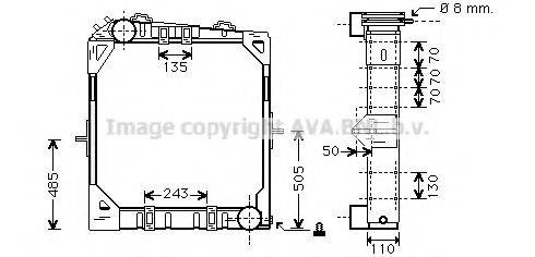 AVA QUALITY COOLING ME2170 Радиатор, охлаждение двигателя