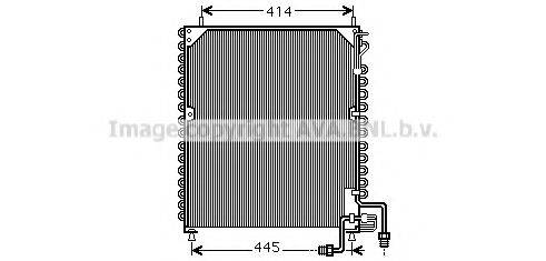 AVA QUALITY COOLING ME5199 Конденсатор, кондиционер