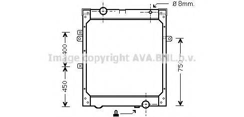 AVA QUALITY COOLING MN2004 Радиатор, охлаждение двигателя