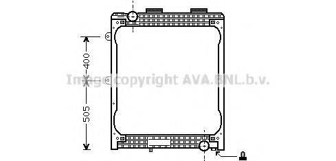 AVA QUALITY COOLING MN2007 Радиатор, охлаждение двигателя