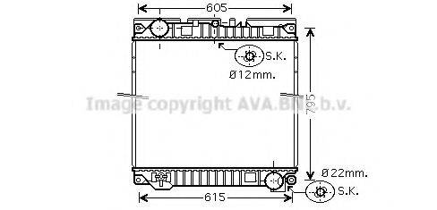 AVA QUALITY COOLING MN2049 Радиатор, охлаждение двигателя