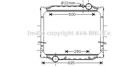 AVA QUALITY COOLING MN2057 Радиатор, охлаждение двигателя