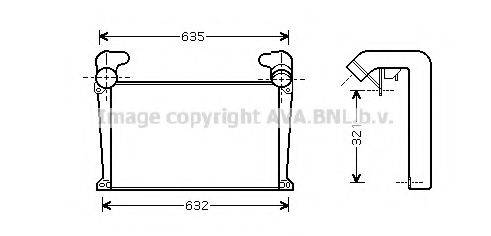 AVA QUALITY COOLING MN4034 Интеркулер