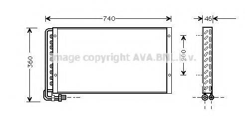 AVA QUALITY COOLING MN5013 Конденсатор, кондиционер