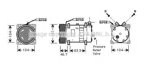 AVA QUALITY COOLING MNK048 Компрессор, кондиционер