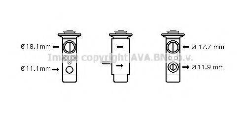 AVA QUALITY COOLING MS1124 Расширительный клапан, кондиционер