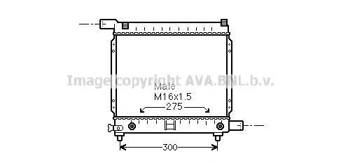 AVA QUALITY COOLING MS2064 Радиатор, охлаждение двигателя