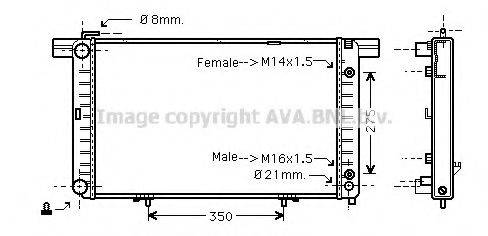 AVA QUALITY COOLING MS2120 Радиатор, охлаждение двигателя