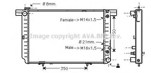 AVA QUALITY COOLING MS2121 Радиатор, охлаждение двигателя