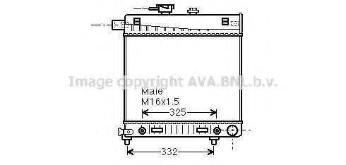 AVA QUALITY COOLING MS2150 Радиатор, охлаждение двигателя