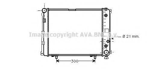 AVA QUALITY COOLING MS2162 Радиатор, охлаждение двигателя