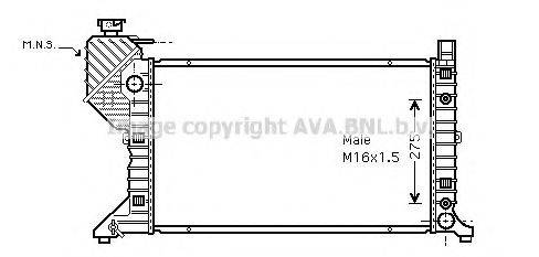 AVA QUALITY COOLING MS2182 Радиатор, охлаждение двигателя