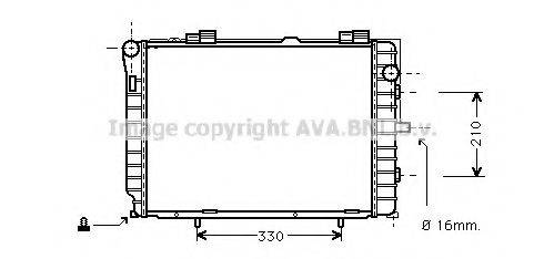 AVA QUALITY COOLING MS2229 Радиатор, охлаждение двигателя