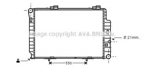 AVA QUALITY COOLING MS2235 Радиатор, охлаждение двигателя